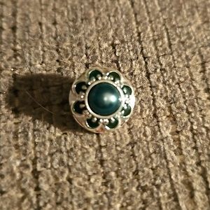 1 STYLE DOTS 12MM TEAL PEARL SNAP